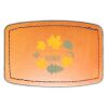 Faux Leather Engravable Patch - Curved Rectangle Thumbnail
