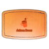 Faux Leather Engravable Patch - Curved Rectangle Thumbnail