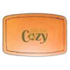 Faux Leather Engravable Patch - Curved Rectangle Thumbnail
