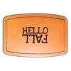 Faux Leather Engravable Patch - Curved Rectangle Thumbnail