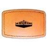 Faux Leather Engravable Patch - Curved Rectangle Thumbnail