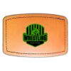Faux Leather Engravable Patch - Curved Rectangle Thumbnail
