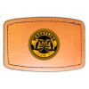 Faux Leather Engravable Patch - Curved Rectangle Thumbnail