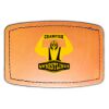 Faux Leather Engravable Patch - Curved Rectangle Thumbnail
