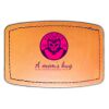 Faux Leather Engravable Patch - Curved Rectangle Thumbnail