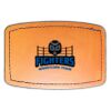 Faux Leather Engravable Patch - Curved Rectangle Thumbnail
