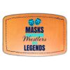 Faux Leather Engravable Patch - Curved Rectangle Thumbnail