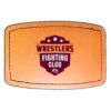 Faux Leather Engravable Patch - Curved Rectangle Thumbnail