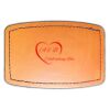 Faux Leather Engravable Patch - Curved Rectangle Thumbnail