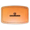 Faux Leather Engravable Patch - Curved Rectangle Thumbnail