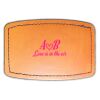 Faux Leather Engravable Patch - Curved Rectangle Thumbnail