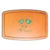 Faux Leather Engravable Patch - Curved Rectangle Thumbnail