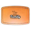 Faux Leather Engravable Patch - Curved Rectangle Thumbnail