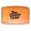 Faux Leather Engravable Patch - Curved Rectangle Thumbnail