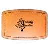 Faux Leather Engravable Patch - Curved Rectangle Thumbnail