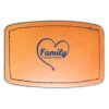 Faux Leather Engravable Patch - Curved Rectangle Thumbnail