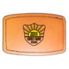 Faux Leather Engravable Patch - Curved Rectangle Thumbnail