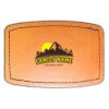 Faux Leather Engravable Patch - Curved Rectangle Thumbnail