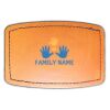 Faux Leather Engravable Patch - Curved Rectangle Thumbnail