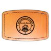 Faux Leather Engravable Patch - Curved Rectangle Thumbnail