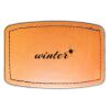Faux Leather Engravable Patch - Curved Rectangle Thumbnail