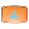 Faux Leather Engravable Patch - Curved Rectangle Thumbnail
