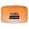 Faux Leather Engravable Patch - Curved Rectangle Thumbnail