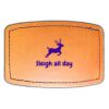 Faux Leather Engravable Patch - Curved Rectangle Thumbnail