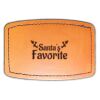Faux Leather Engravable Patch - Curved Rectangle Thumbnail
