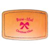 Faux Leather Engravable Patch - Curved Rectangle Thumbnail