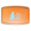 Faux Leather Engravable Patch - Curved Rectangle Thumbnail