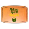 Faux Leather Engravable Patch - Curved Rectangle Thumbnail