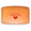 Faux Leather Engravable Patch - Curved Rectangle Thumbnail