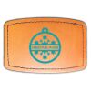 Faux Leather Engravable Patch - Curved Rectangle Thumbnail