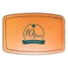 Faux Leather Engravable Patch - Curved Rectangle Thumbnail