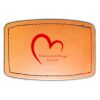 Faux Leather Engravable Patch - Curved Rectangle Thumbnail