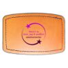 Faux Leather Engravable Patch - Curved Rectangle Thumbnail