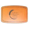 Faux Leather Engravable Patch - Curved Rectangle Thumbnail
