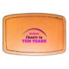 Faux Leather Engravable Patch - Curved Rectangle Thumbnail