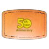 Faux Leather Engravable Patch - Curved Rectangle Thumbnail