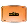 Faux Leather Engravable Patch - Curved Rectangle Thumbnail