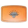 Faux Leather Engravable Patch - Curved Rectangle Thumbnail