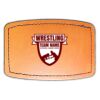 Faux Leather Engravable Patch - Curved Rectangle Thumbnail