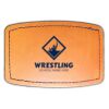 Faux Leather Engravable Patch - Curved Rectangle Thumbnail