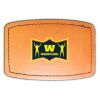 Faux Leather Engravable Patch - Curved Rectangle Thumbnail