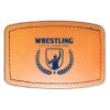 Faux Leather Engravable Patch - Curved Rectangle Thumbnail