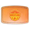 Faux Leather Engravable Patch - Curved Rectangle Thumbnail