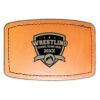 Faux Leather Engravable Patch - Curved Rectangle Thumbnail