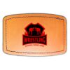 Faux Leather Engravable Patch - Curved Rectangle Thumbnail