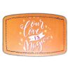 Faux Leather Engravable Patch - Curved Rectangle Thumbnail